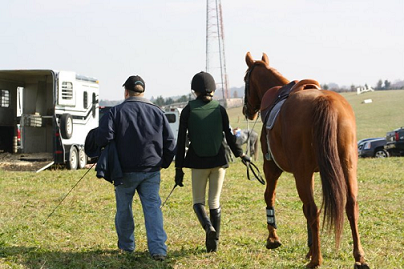 Shaylee finishing stadium jumping