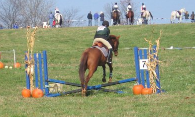 Shaylee in the stadium course